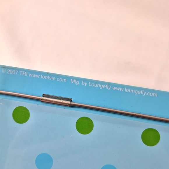 VINTAGE 2007 LOUNGEFLY DOTS CANDY METAL LUNCH BUCKET NEVER USED - Picture 7 of 8